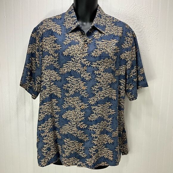 CARIBBEAN Silk Blend Hawaiian Shirt - Picture 1 of 4